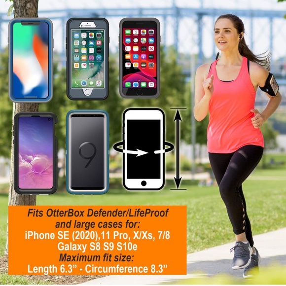 Tune Belt | Running Armband Phone Holder for iPhone 11 Pro, SE 2022/2020, X/XS - Picture 2 of 12